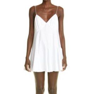 Khaite White Cotton Mini Dress Liliana Size Medium